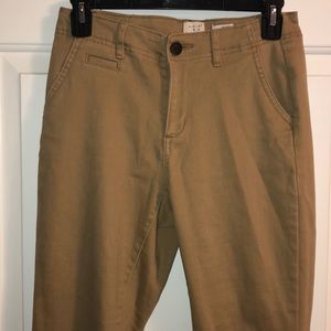 Khaki Skinny pants